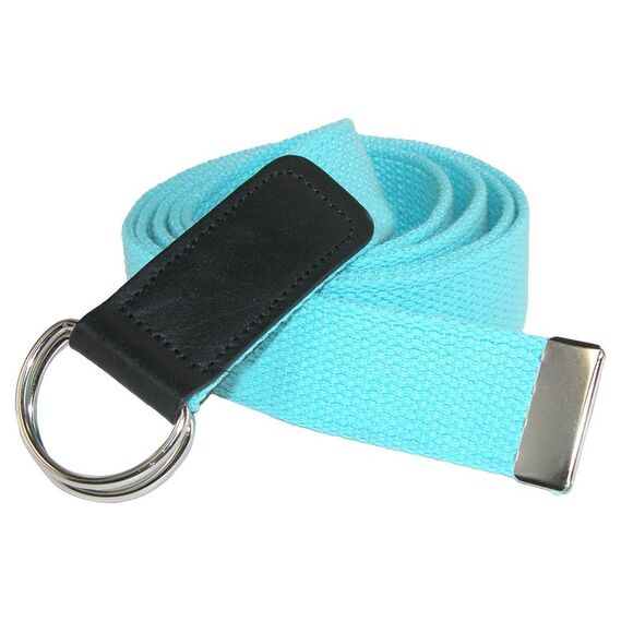 CTM Plus Size Cotton Web Belt with Double D Ring Buckle - Picture 1 of 3